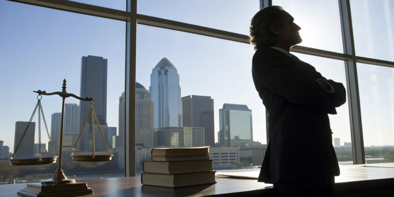 A lawyer in a law office, the best choice for a denied commercial insurance claim.