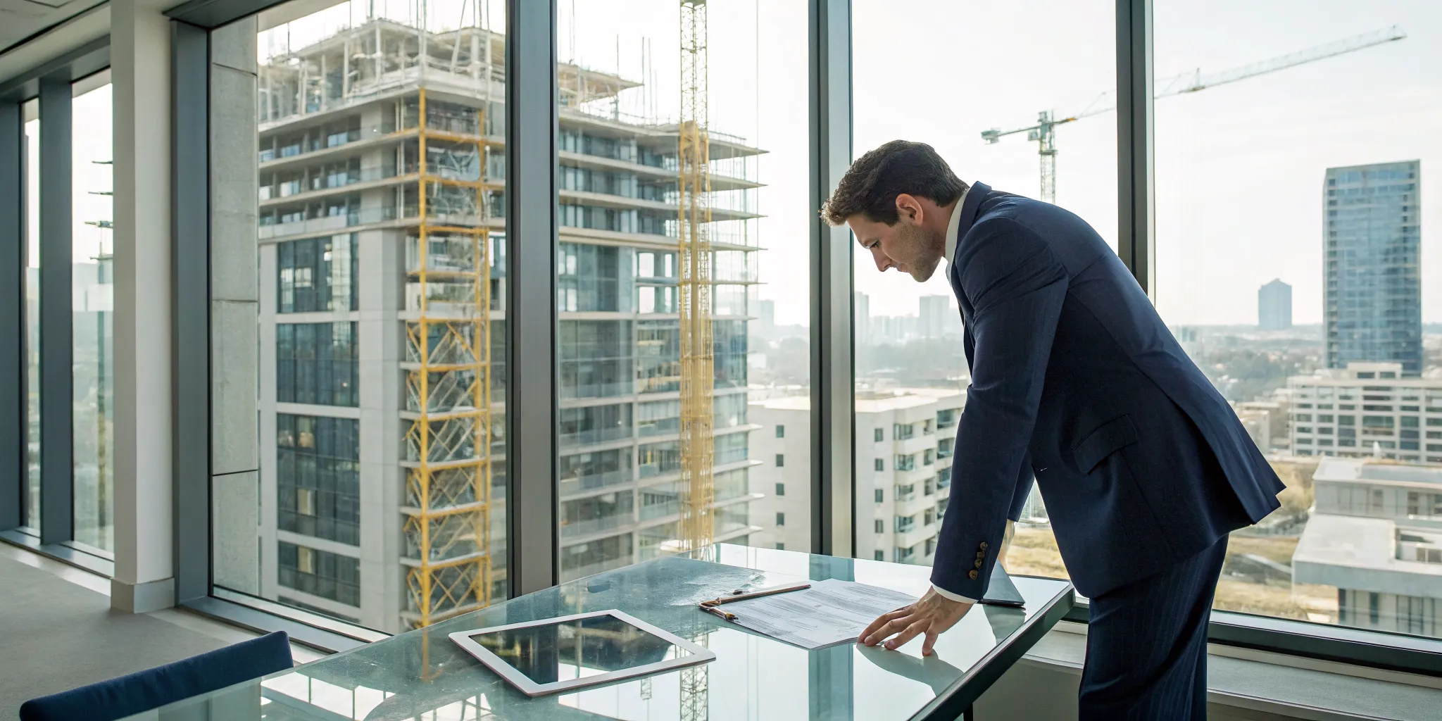 Apartment complex insurance claim lawyer reviewing a denied property damage claim.
