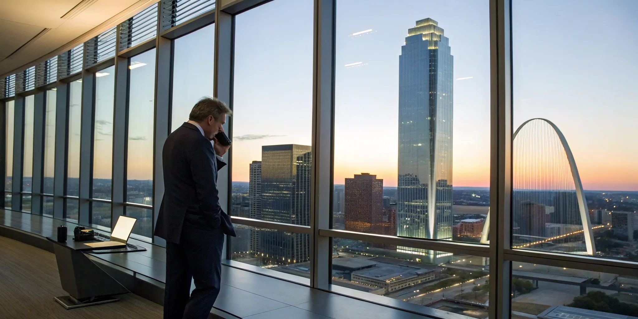A warehouse fire damage claim lawyer in an Oklahoma office.