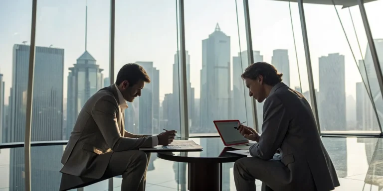 Business owners reviewing their options after a commercial property insurance claim was denied.