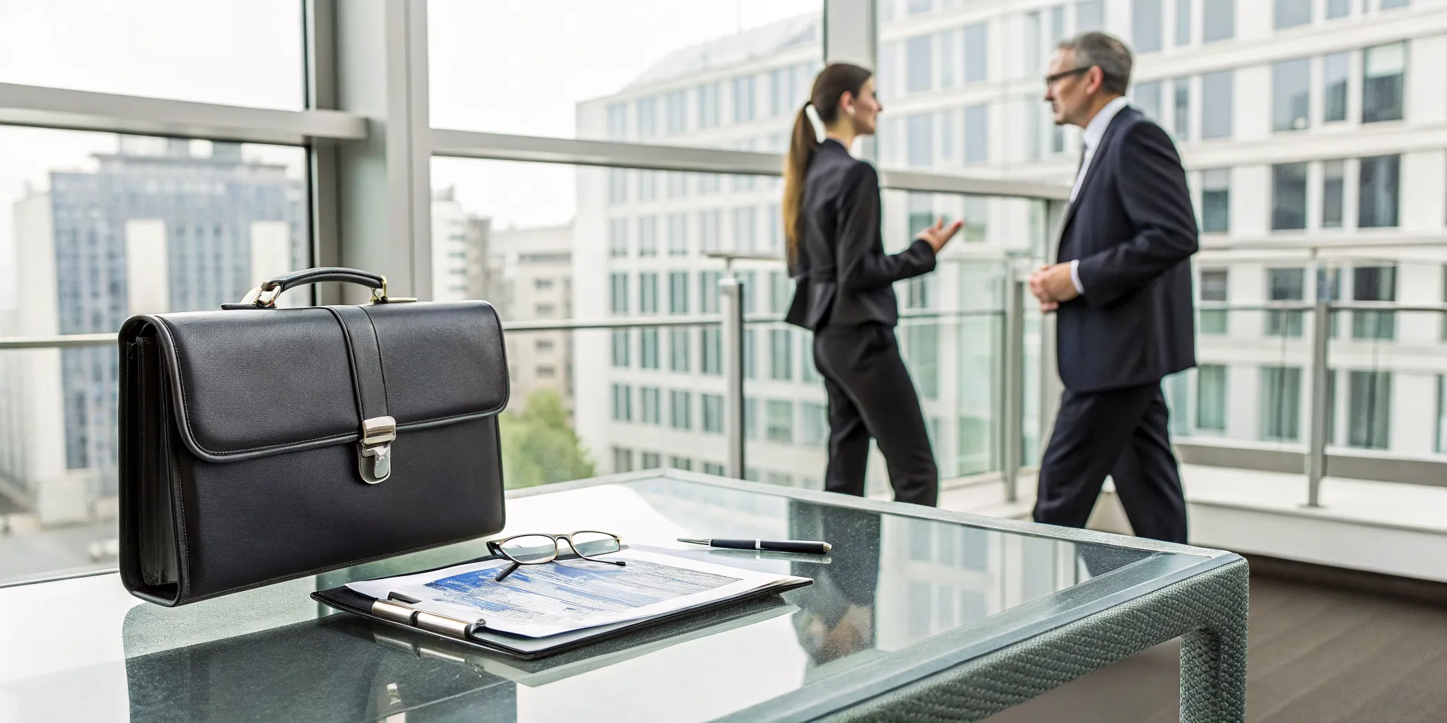 A person meets with a lawyer to file a claim for an apartment roof leak.