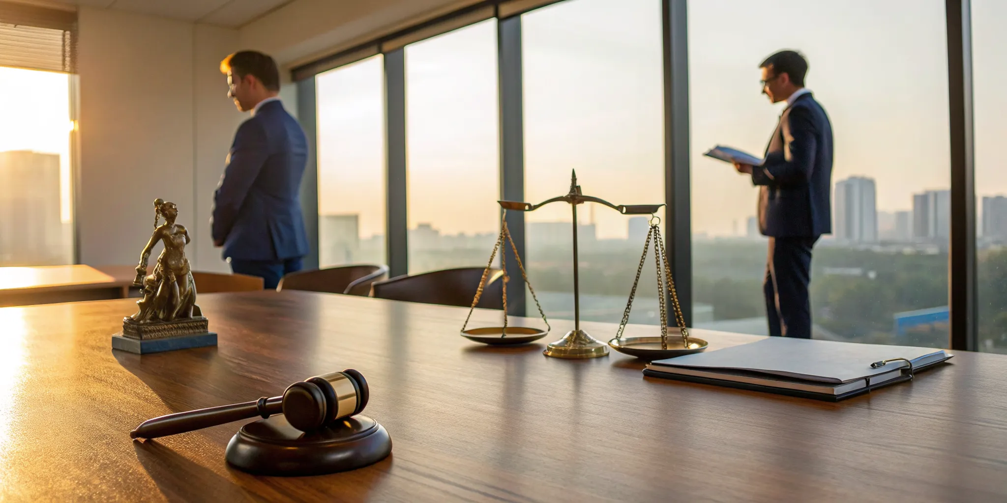 Two Texas lawyers discussing a client's car insurance claim.
