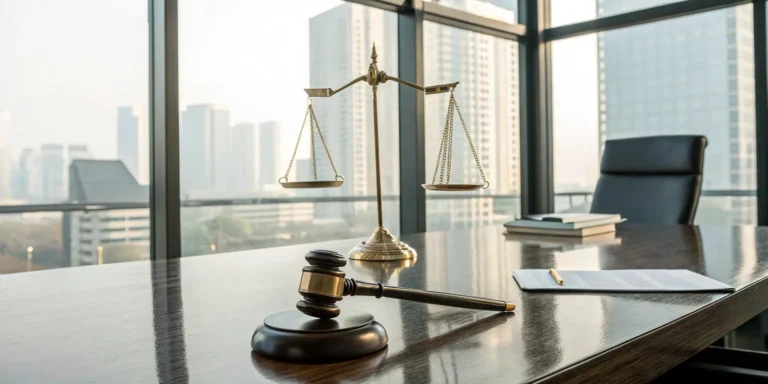 Gavel and scales of justice weighing the options for breach of contract remedies.