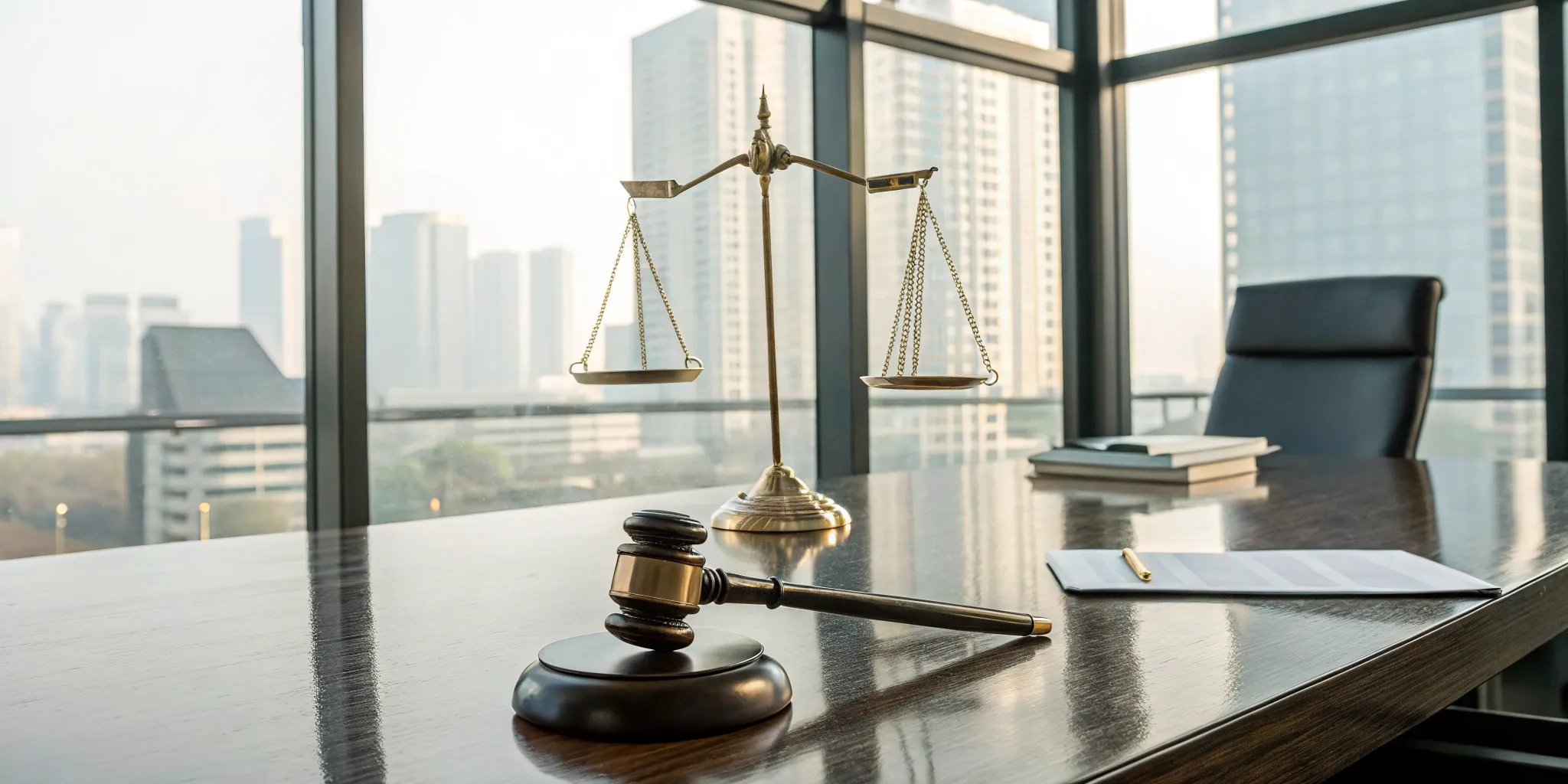 Gavel and scales of justice weighing the options for breach of contract remedies.