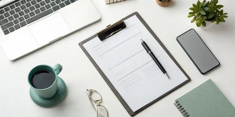 What to do when your insurance claim is denied, with a claim form and denial letter on a desk.