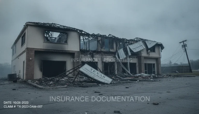Commercial property building insurance deductible claim documentation