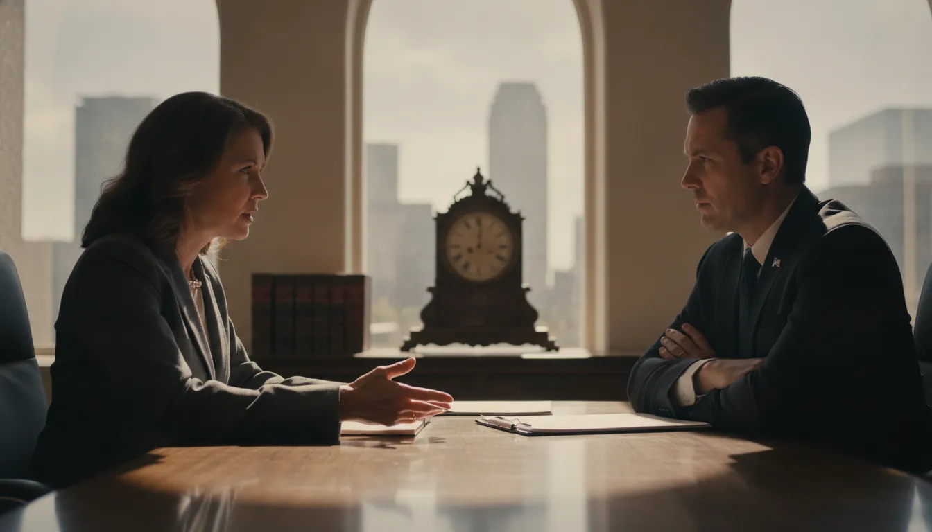 Commercial property owner meeting with a Texas attorney in a professional law office