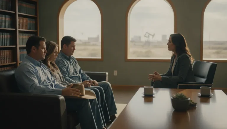 Texas family discussing fatal accident compensation with a trial attorney