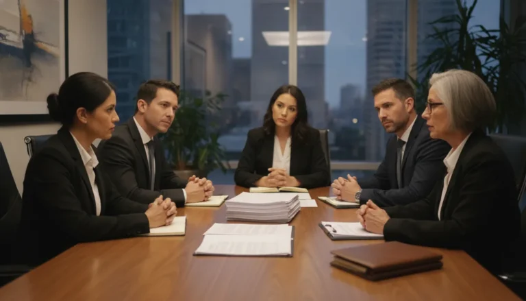 Texas business owners reviewing shareholder governance concerns with an attorney