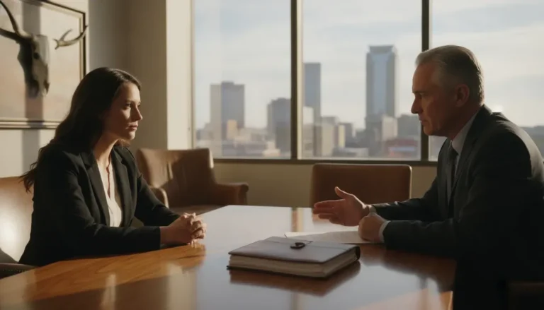 Business partners meeting with an attorney about partnership dissolution in Fort Worth