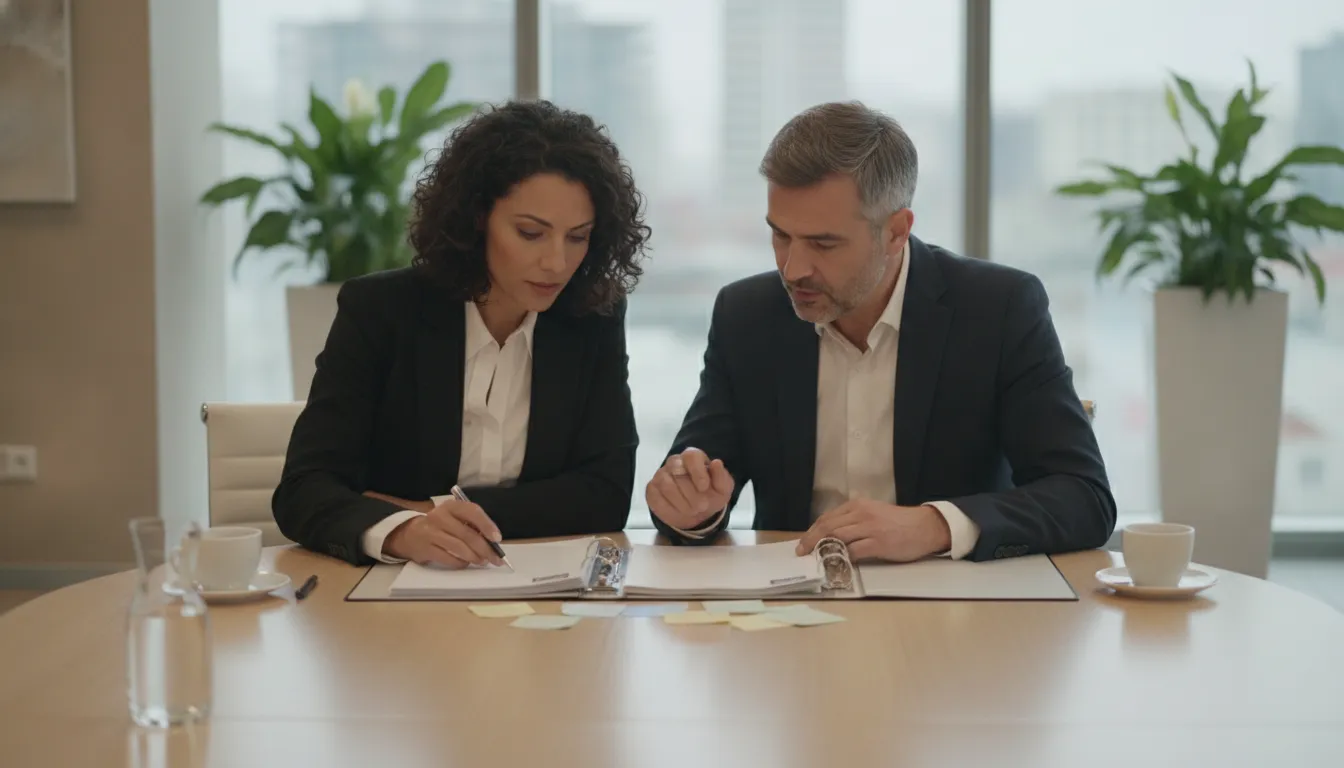 Texas business owners reviewing a commercial royalty agreement