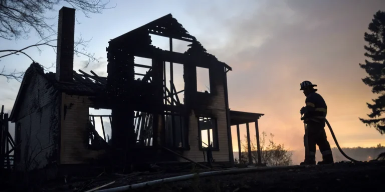 Firefighter at a house fire, a time to consider if you should get a lawyer.