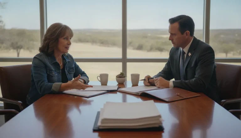 Texas property owner and attorney reviewing a delayed insurance claim